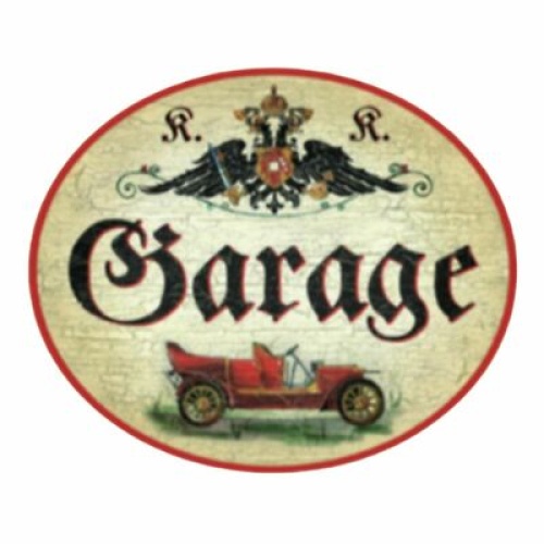 KuK Nostalgie Holzschild Garage
