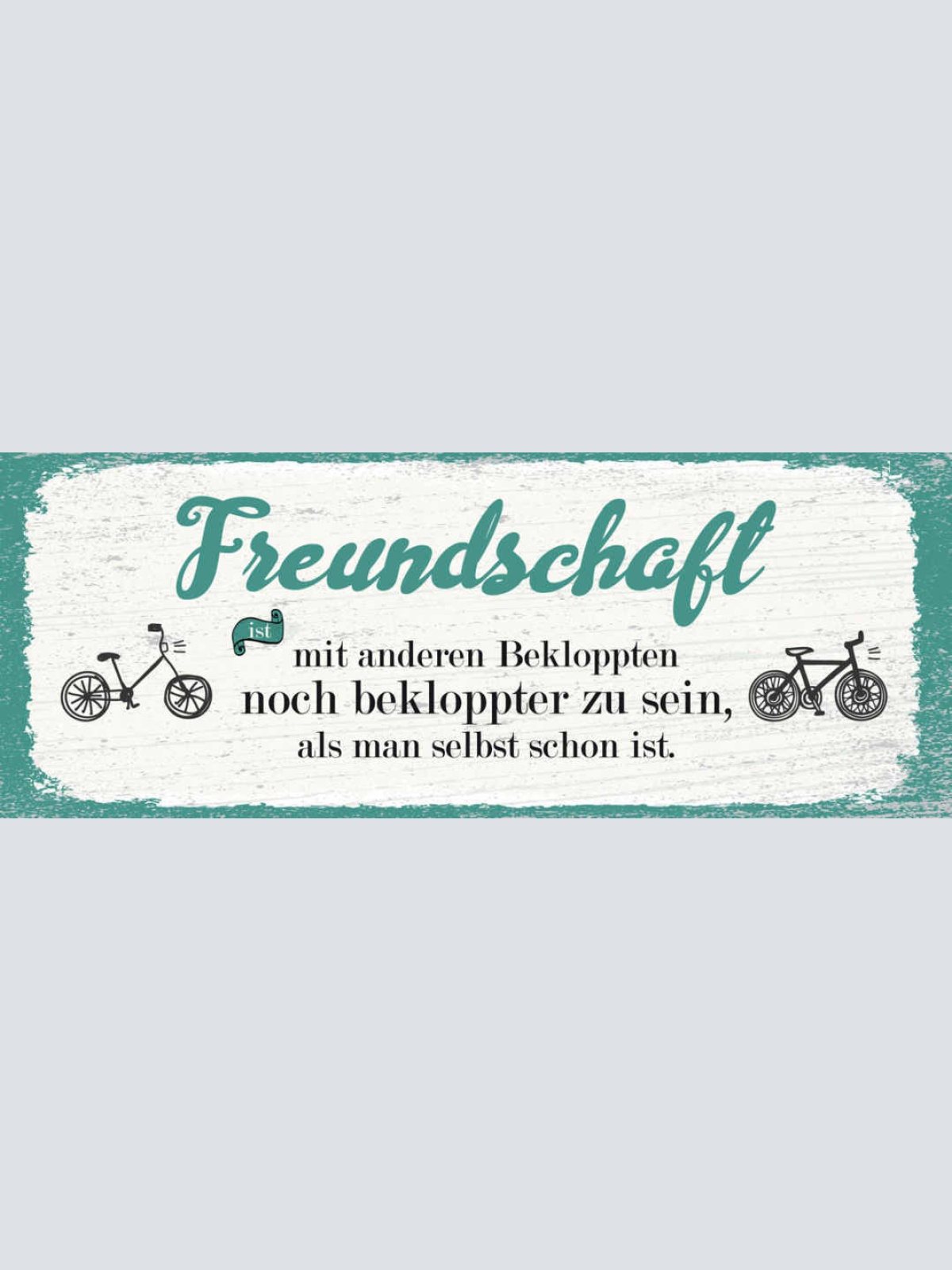 Schild Freundschaft Mit Anderen Bekloppten Noch Bekloppter Zu Sein Als Selbst