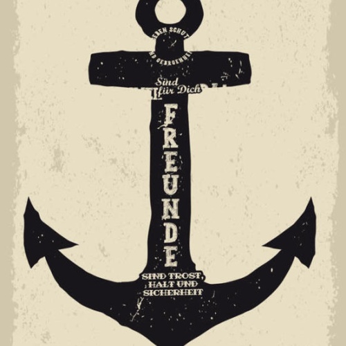 Schild Freunde Sind Trost Halt & Sicherheit Freundschaft 27x10 Blech od.Holz