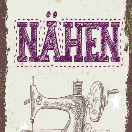 Schild Ich Habe Schon Genäht Als Nähen Noch Uncool Ist Hobby 27x10 Blech od.Holz