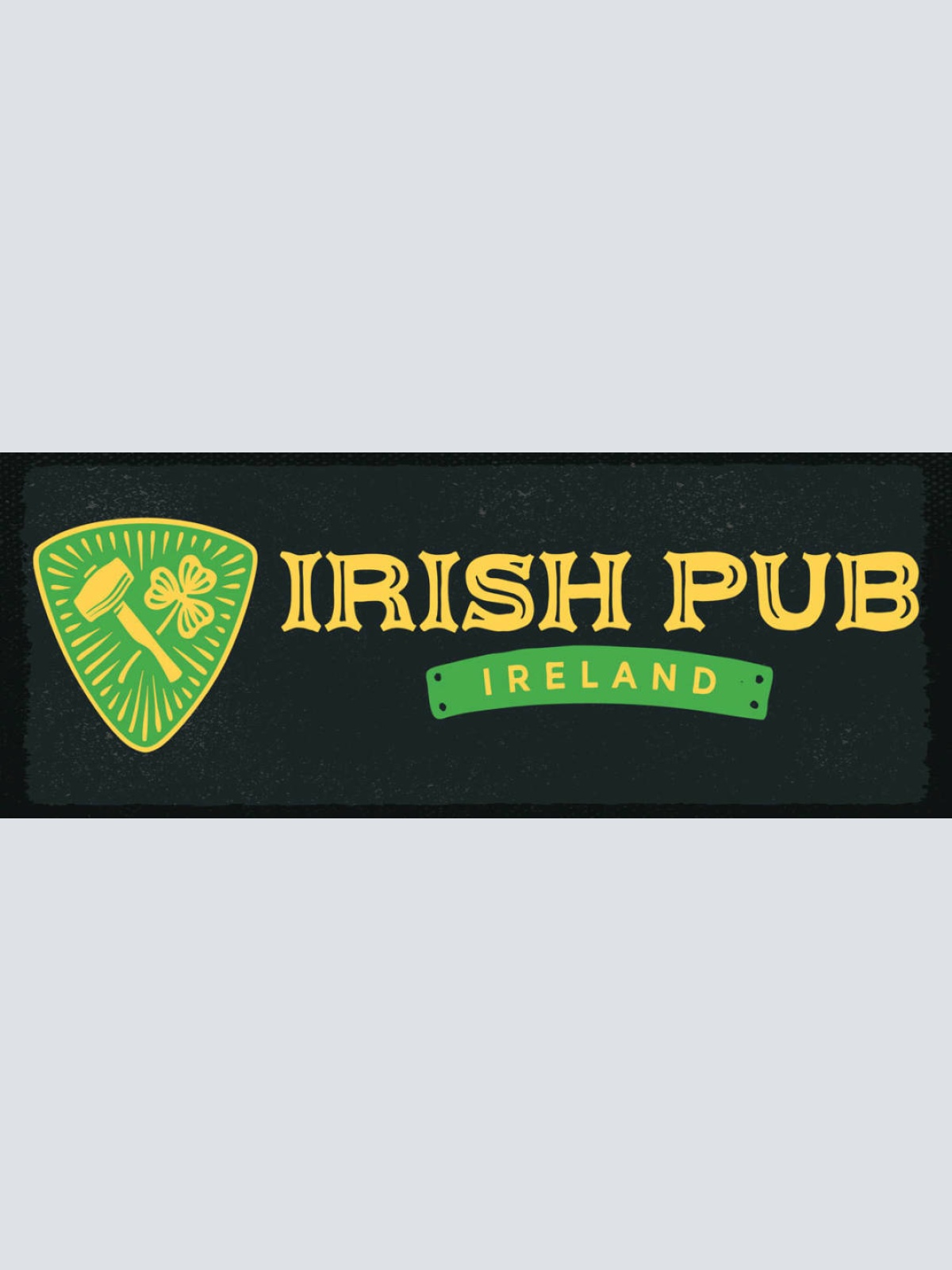 Schild Irish Pub Ireland Irland Alkohol Bier Kleeblatt 27x10 Blech od.Holz