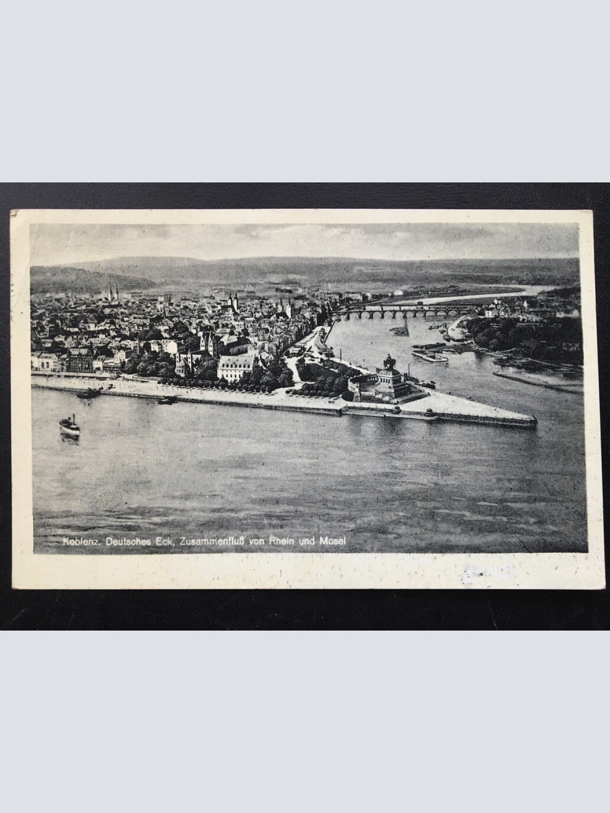 Koblenz - Deutsches Eck - Zusammenfluss v. Rhein & Mosel - Deutschland 400358 F