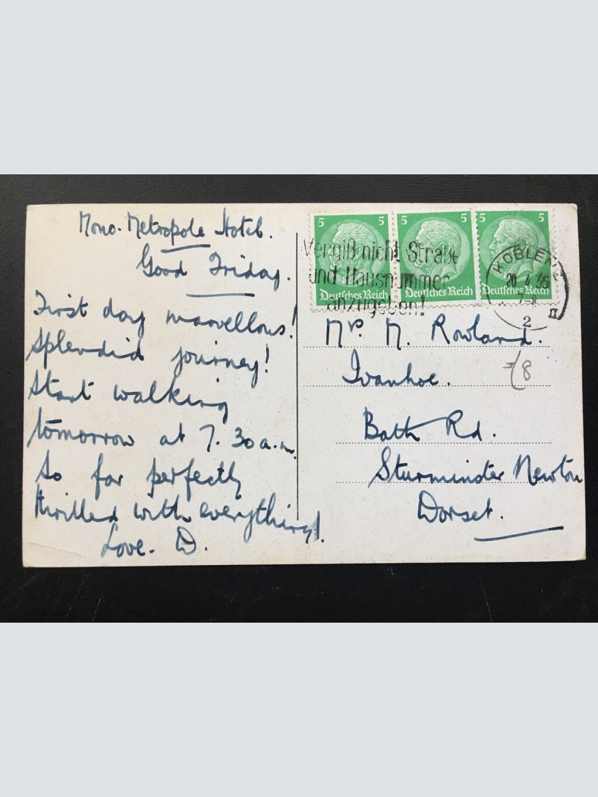 Koblenz - Deutsches Eck - Zusammenfluss v. Rhein & Mosel - Deutschland 400358 F