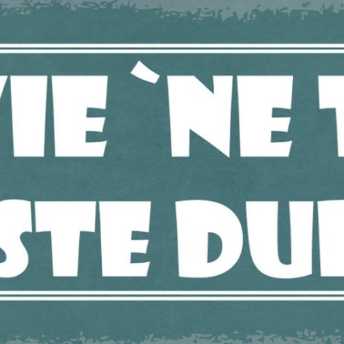 Schild Is Wie Ne Tür Musste Durch Leben Arbeit Durchziehen 27x10 Blech od.Holz