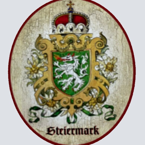 Nostalgie Holzschild Steiermark Wappen Bundesland Österreich Schild