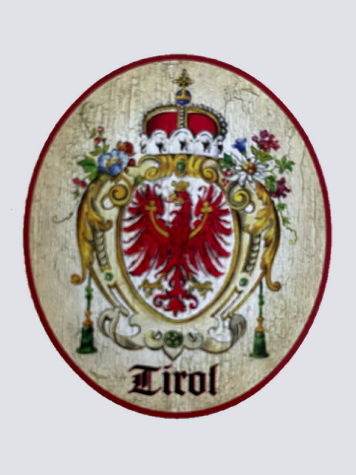 Nostalgie Holzschild Tirol Wappen Bundesland Österreich Schild