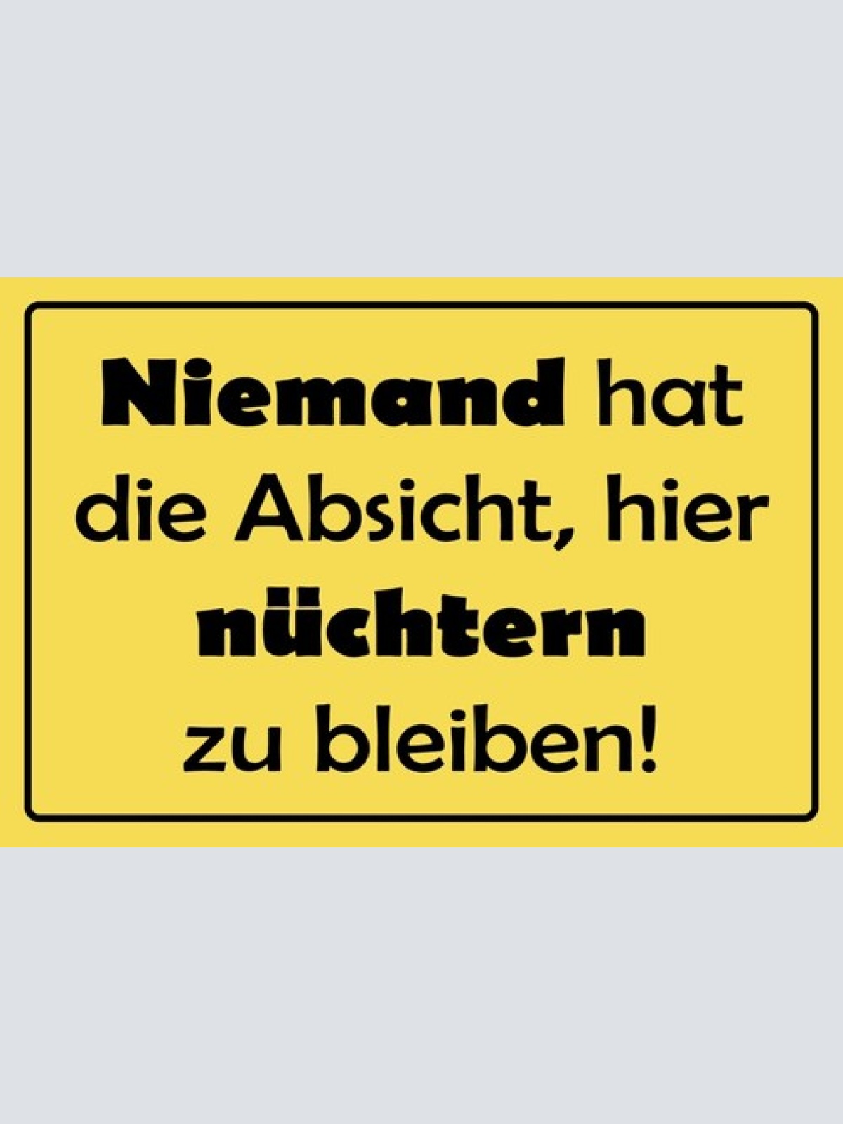 Schild Bier Nüchtern Lustig Bar Pub Gastro 12x18 / 20x30 / 30x40 Blech od. Holz