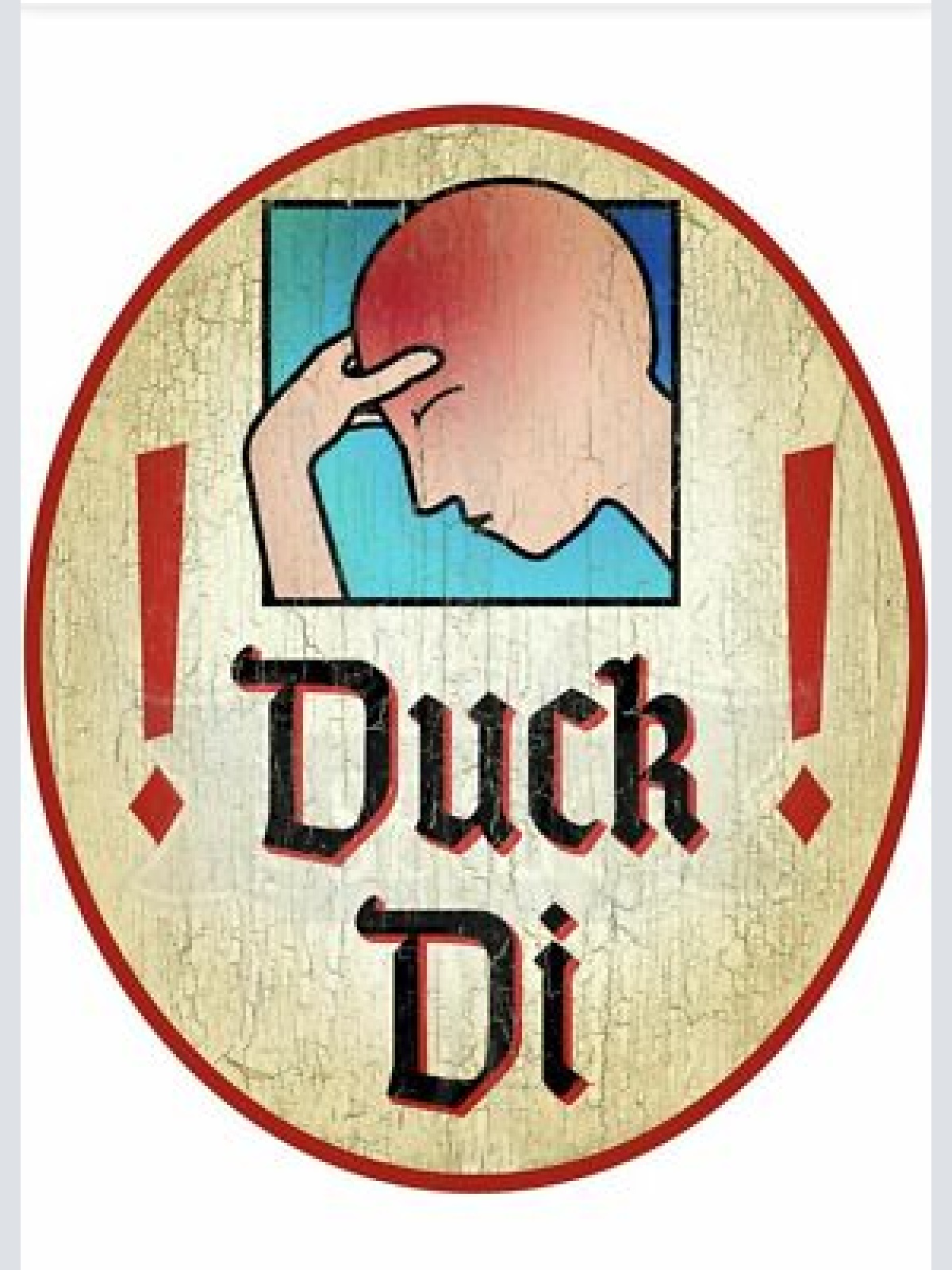 Nostalgie Holzschild Schild  Duck Di