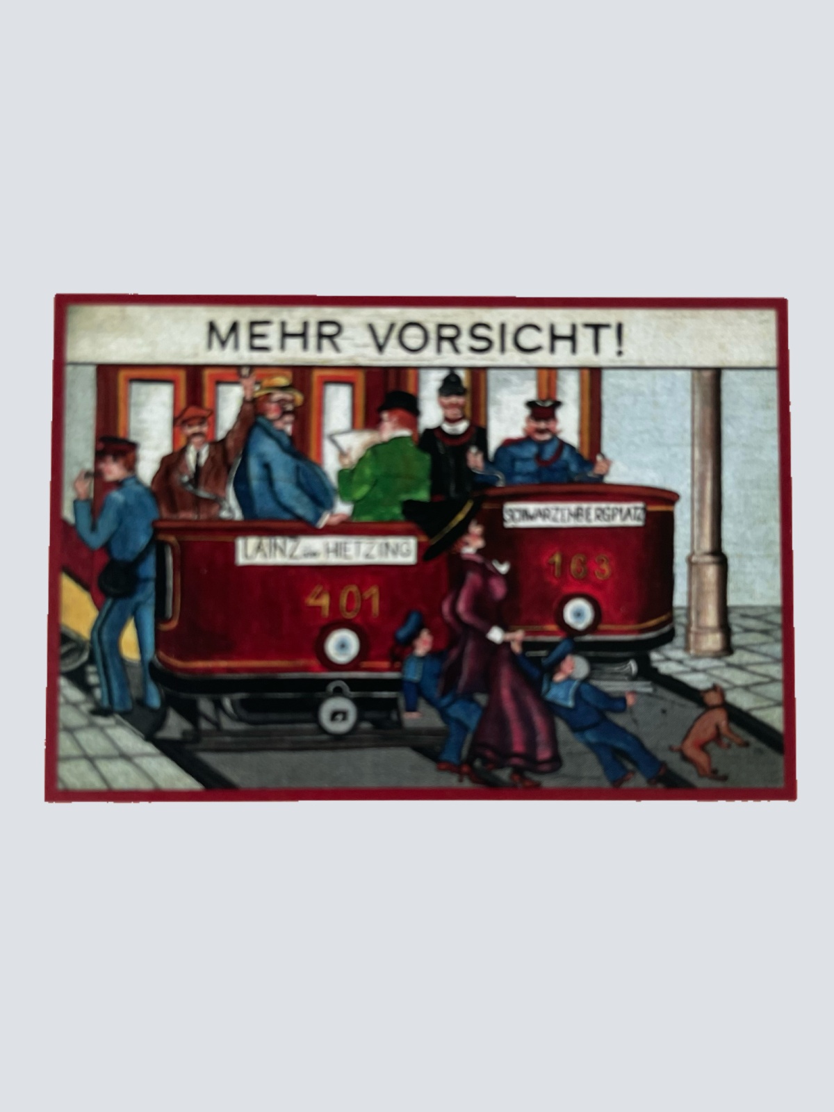 Nostalgie Holzschild Straßenbahn Mehr Vorsicht Tramway Bim Tram Bahn Schild