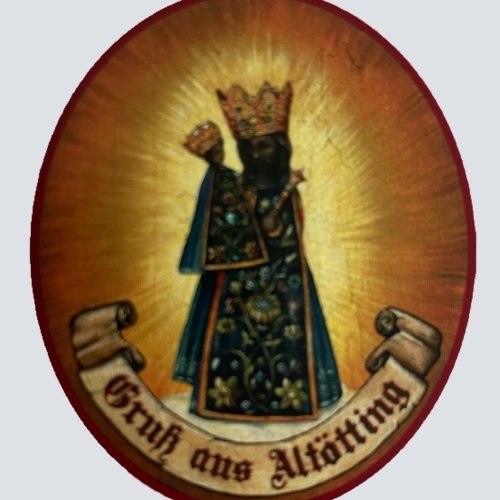 Nostalgie Holzschild Gruß Als Altötting Bayern Deutschland Schild