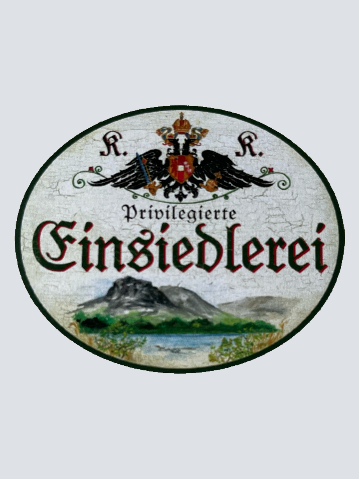 KuK Nostalgie Holzschild Privilegierte Einsiedlereri Einsiedler Eremiten Schild