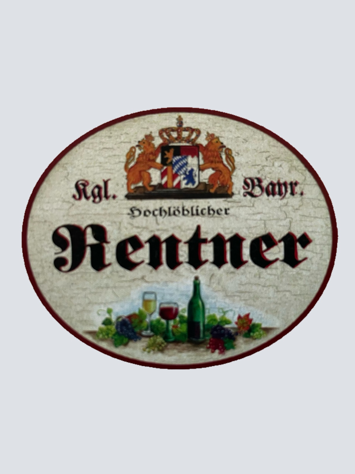 Nostalgie Holzschild Bayern Königlich Bayerischer Hochlöblicher Rentner Schild