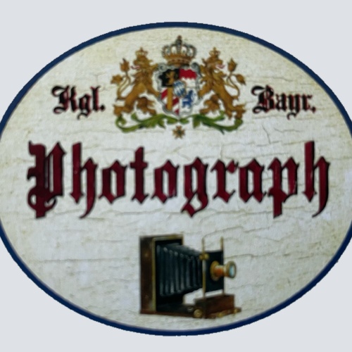 Nostalgie Holzschild Bayern Königlich Bayerischer Photograph Fotograf Schild