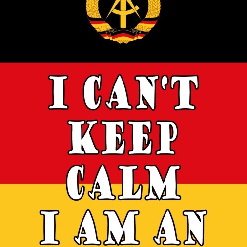 Schild Can’t Keep Calm Ossi Ost Deutschland 12x18 / 20x30 / 30x40 Blech od. Holz