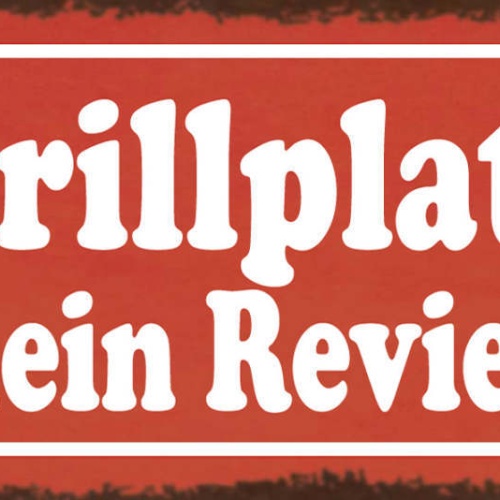 Schild Grill Platz Mein Revier Grillen Griller BBQ Fleisch 27x10 Blech od.Holz