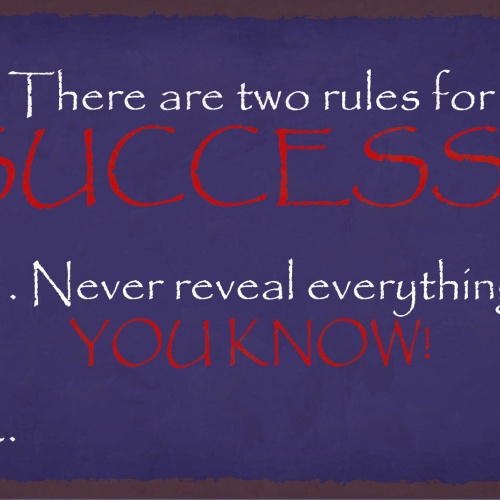 Schild Rules Success Erfolg Regeln Geheim 12x18 / 20x30 / 30x40 Blech od. Holz