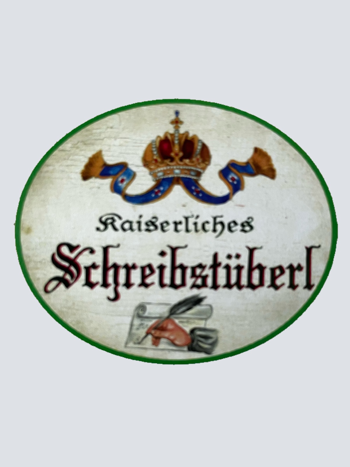 Kuk Nostalgie Holzschild Kaiserliches Schreibstüberl Büro Arbeitszimmer Schild