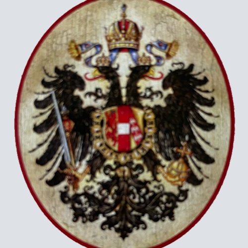 Nostalgie Holzschild Österreich Doppeladler Wappen Kuk Schild