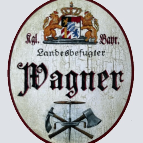 Nostalgie Holzschild Bayern Königlich Bayerischer Landesbefugter Wagner Schild