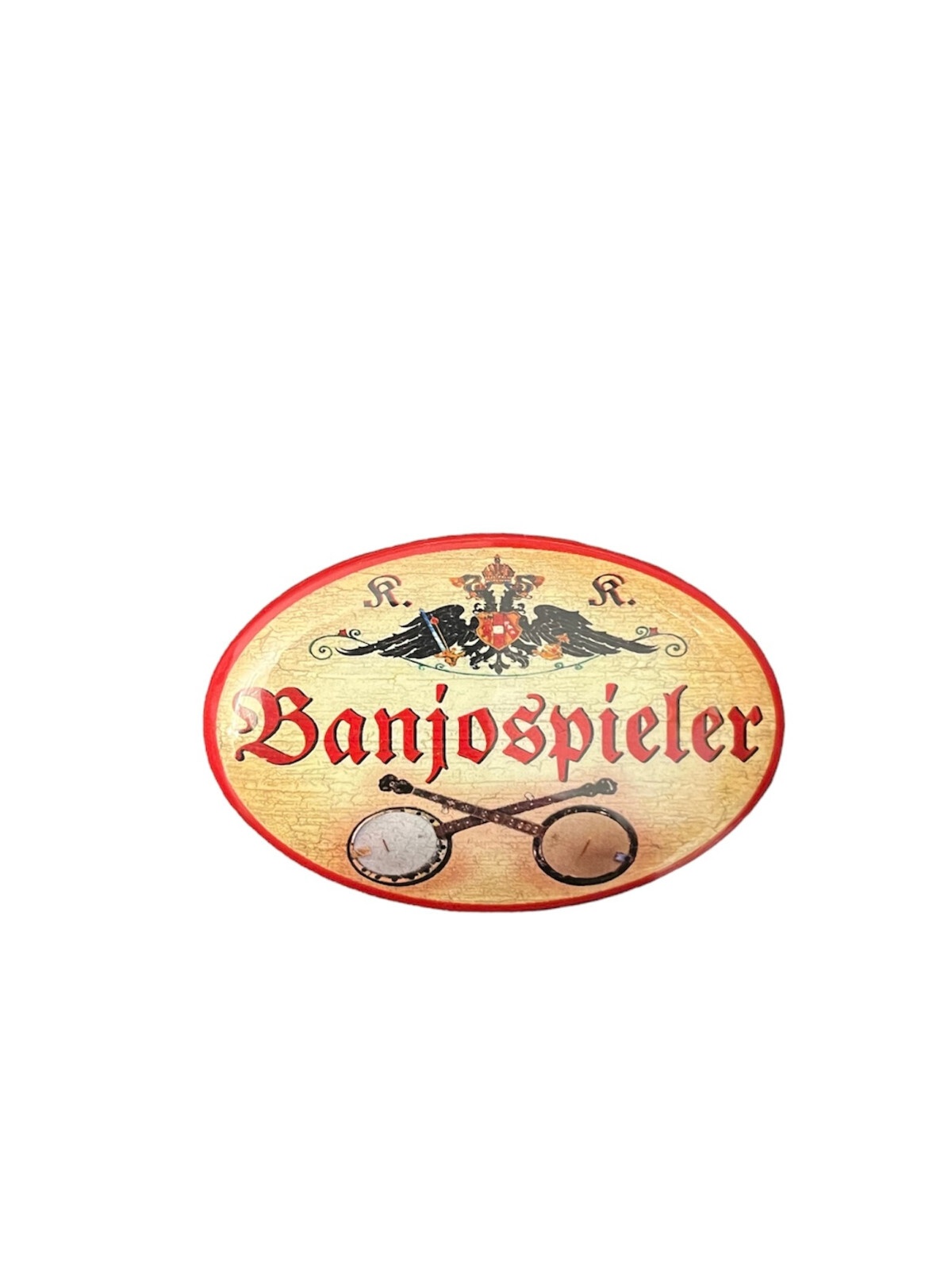 K&K Nostalgie Flaschenöffner Banjo Magnet Banjospieler 7x4,5cm