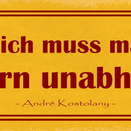 Schild Nicht Reich Muss Man Sein Sondern Unabhängig Frei 27x10 Blech od.Holz