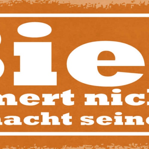 Schild Bier Jammert Nicht Bier Macht Seinen Job Alkohol 27x10 Blech od.Holz