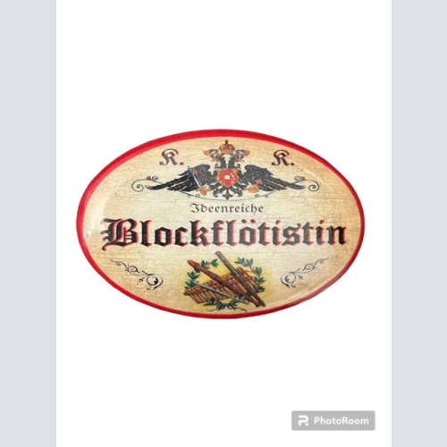 K&K Nostalgi Flaschenöffner Blockflöte Magnet Ideenreiche Blockflötistin 7x4,5cm