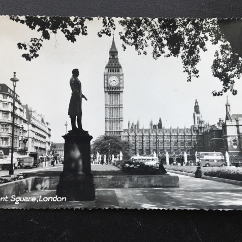 London - Parliament Square - Statue Big Ben - England Großbritannien 400213 TH