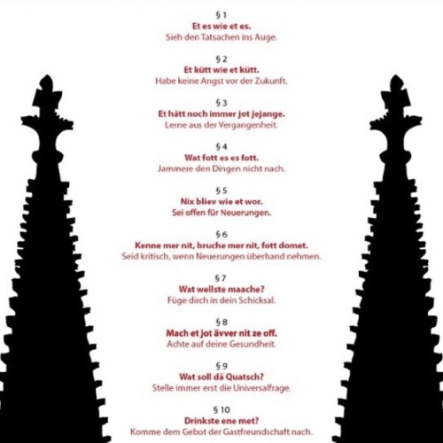 Schild köln kölsches grundgesetz humor lustig  12x18/20x30/30x40 blech oder holz