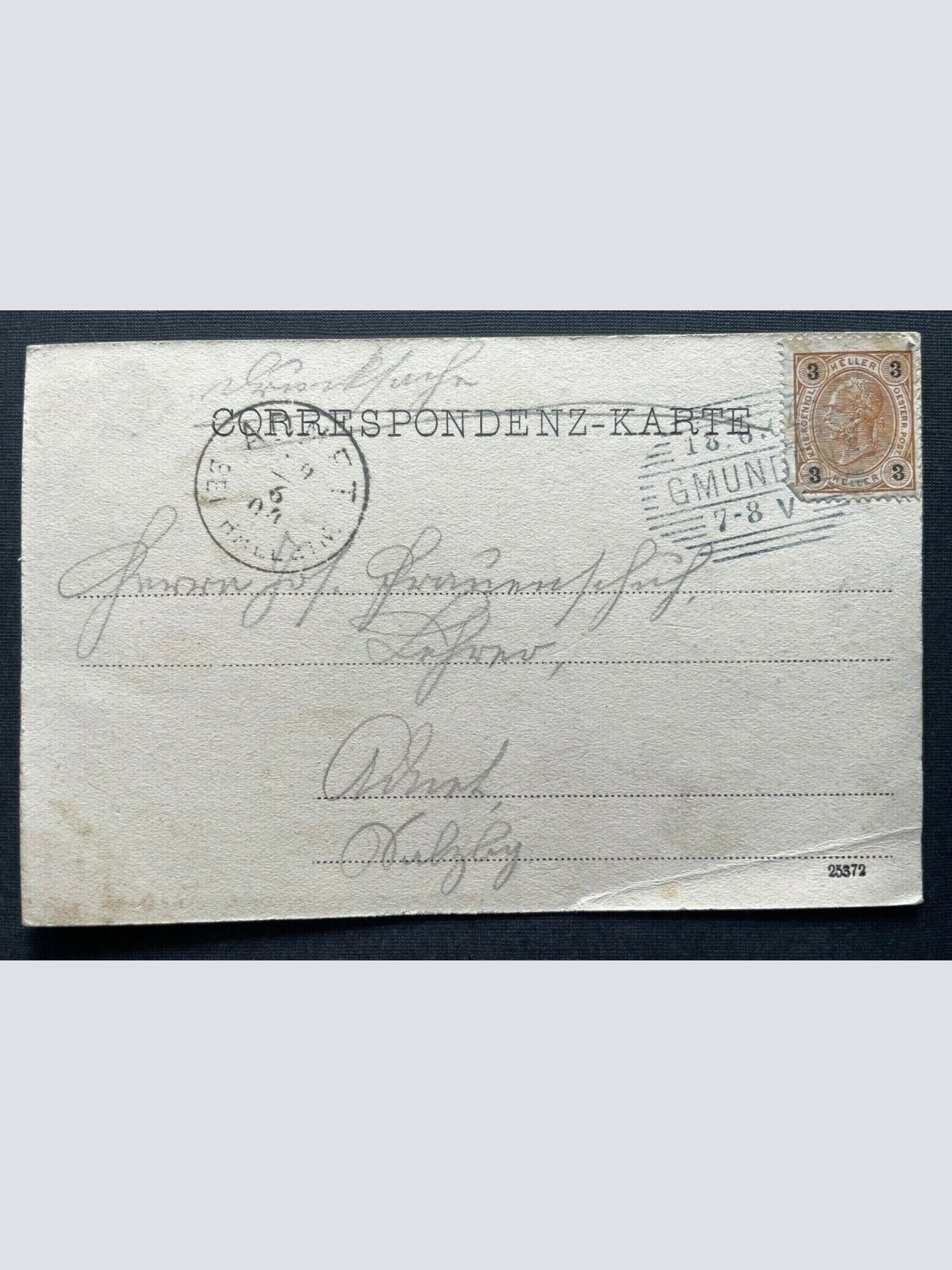 Gmunden vom Moosberg Stadt Traunsee Schiff Gebirge Oberösterreich 410664 A