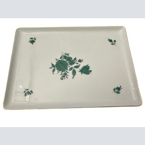 Augarten Wien Maria Theresia Platte Tablett Vienna Porcelain Austria 22.5x16.5