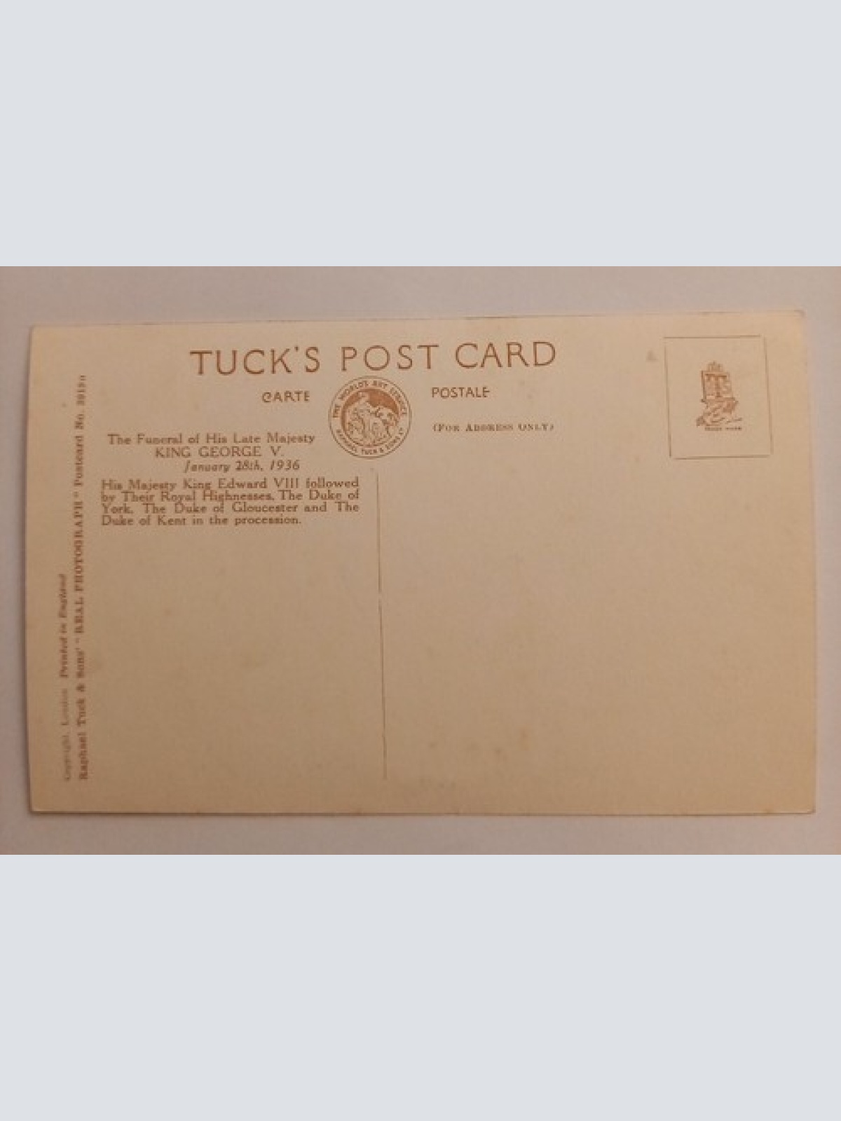 The Funeral Of King George V.  500100A gr D