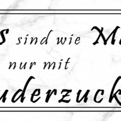 Schild Omas Sind Wie Mamas Nur Mit Puserzucker Großmutter 27x10 Blech od.Holz