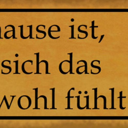 Schild Zuhause Ist Wo Sich Das Herz Wohl Fühlt Haus Wohnung 27x10 Blech od.Holz
