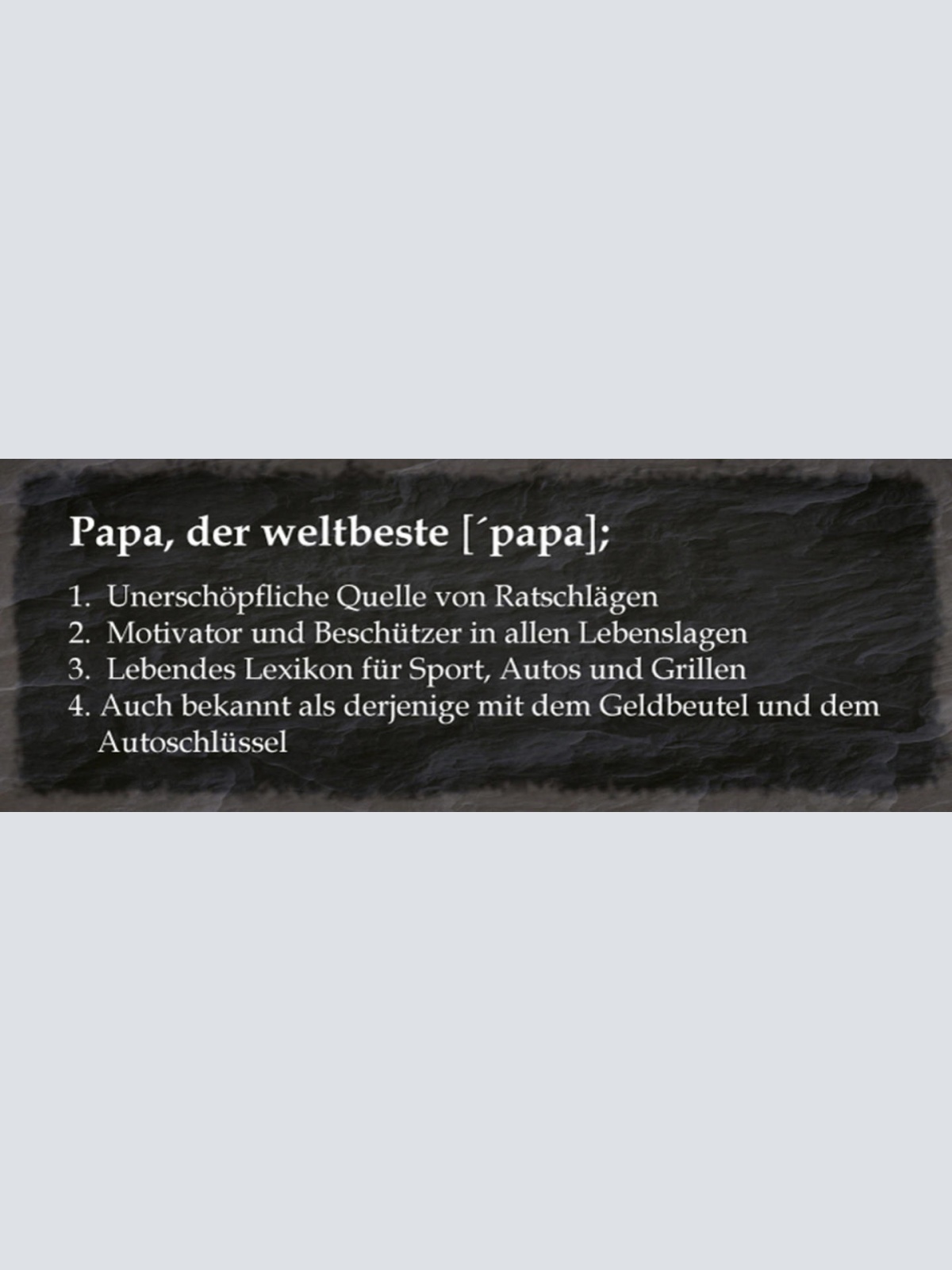 Schild Papa Der Weltbeste Ratschläge Beschüter Motivator Geldbeutel Auto 27x10