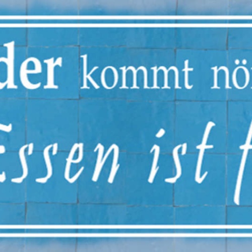 Schild Kinder Kommt Nörgeln Essen Ist Fertig Eltern Küche 27x10 Blech od.Holz