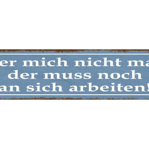 Schild Nicht Mögen Antipathie Sympathie Selbst Arbeiten 46 x 10 Blech od. Holz