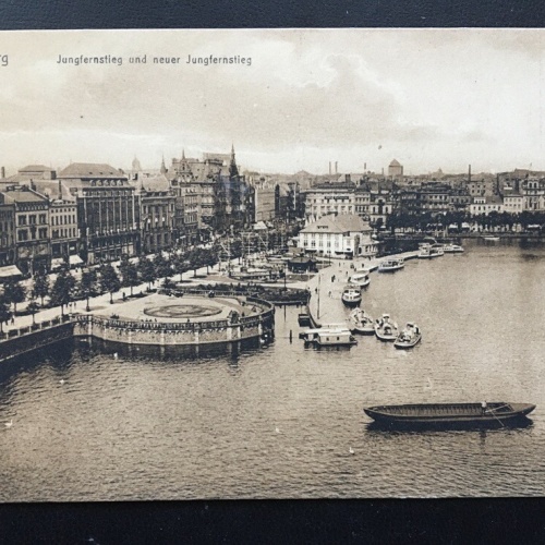 Hamburg - Jungfernstieg & neuer Jungfernstieg - Hafen - Deutschland 400334 TH D