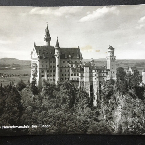 Schloß Neuschwanstein bei Flüssen - Allgäu - Bayern, Deutschland 400304 TH F
