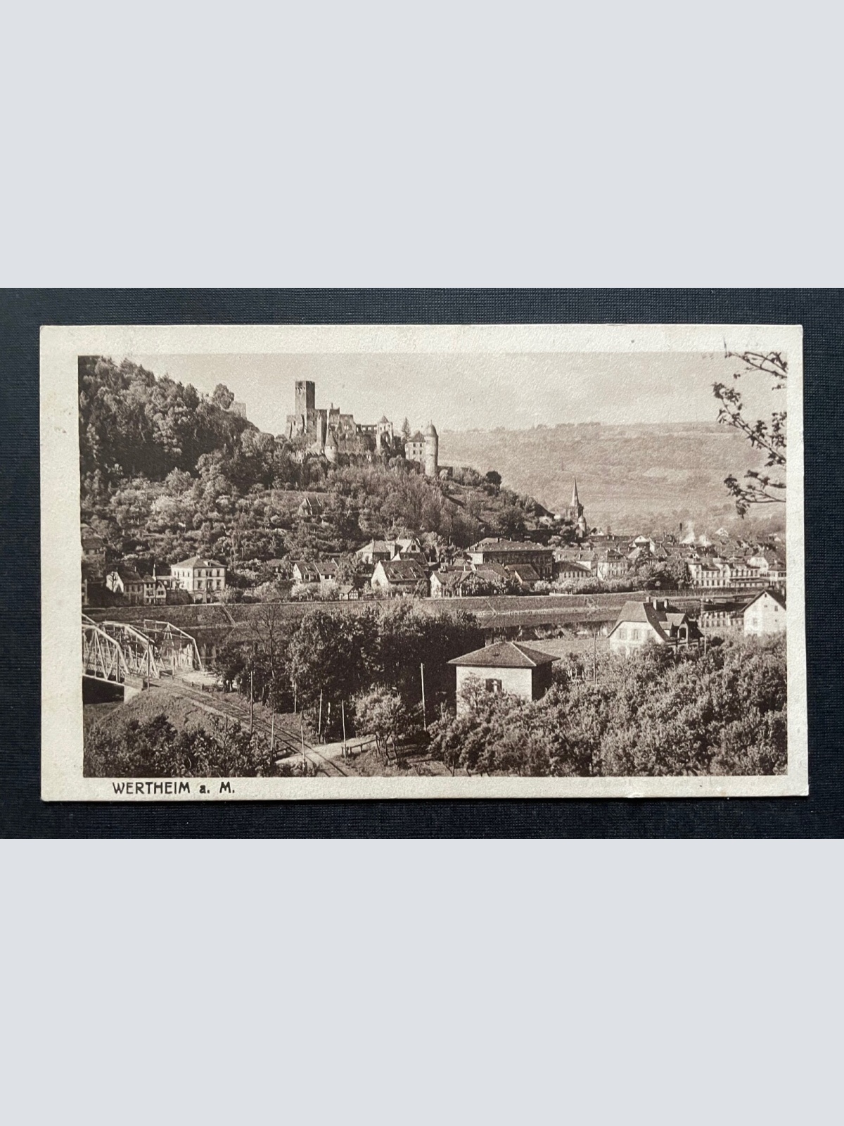 Wertheim am Main Stadt Fluss Burg Brücke Baden-Württemberg Deutschland 400457 F