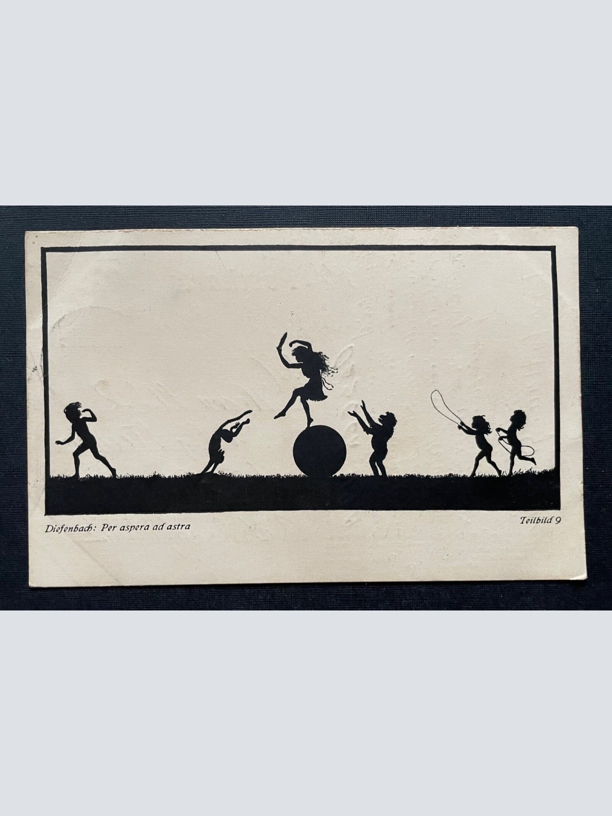 Per aspera ad astra (Diefenbach) Scherenschnitt Silhouette Kinder Ball 400461 TH
