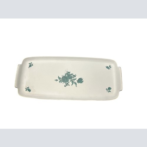 Augarten Wien Maria Theresia Platte Vienna Porcelain Austria 35.5x15.5 cm