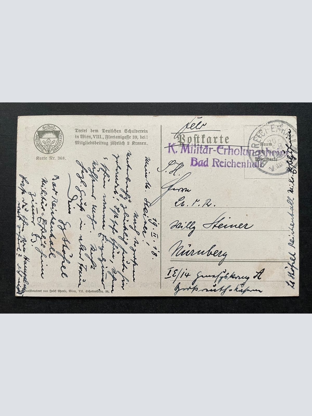 Ans Brünnele Lied Brunnen Paar Mann beobachtet Deutscher Schulverein 400428 TH