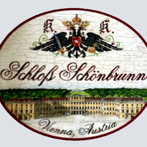 KuK Nostalgie Holzschild Schloß Schönbrunn Vienna Austria Wien Österreich Schild