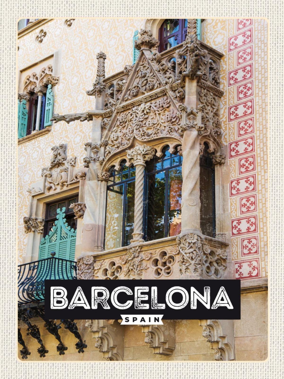 Schild Barcelona Spain Spanien Casa Batlló 12x18 20x30 30x40 Blech od. Holz