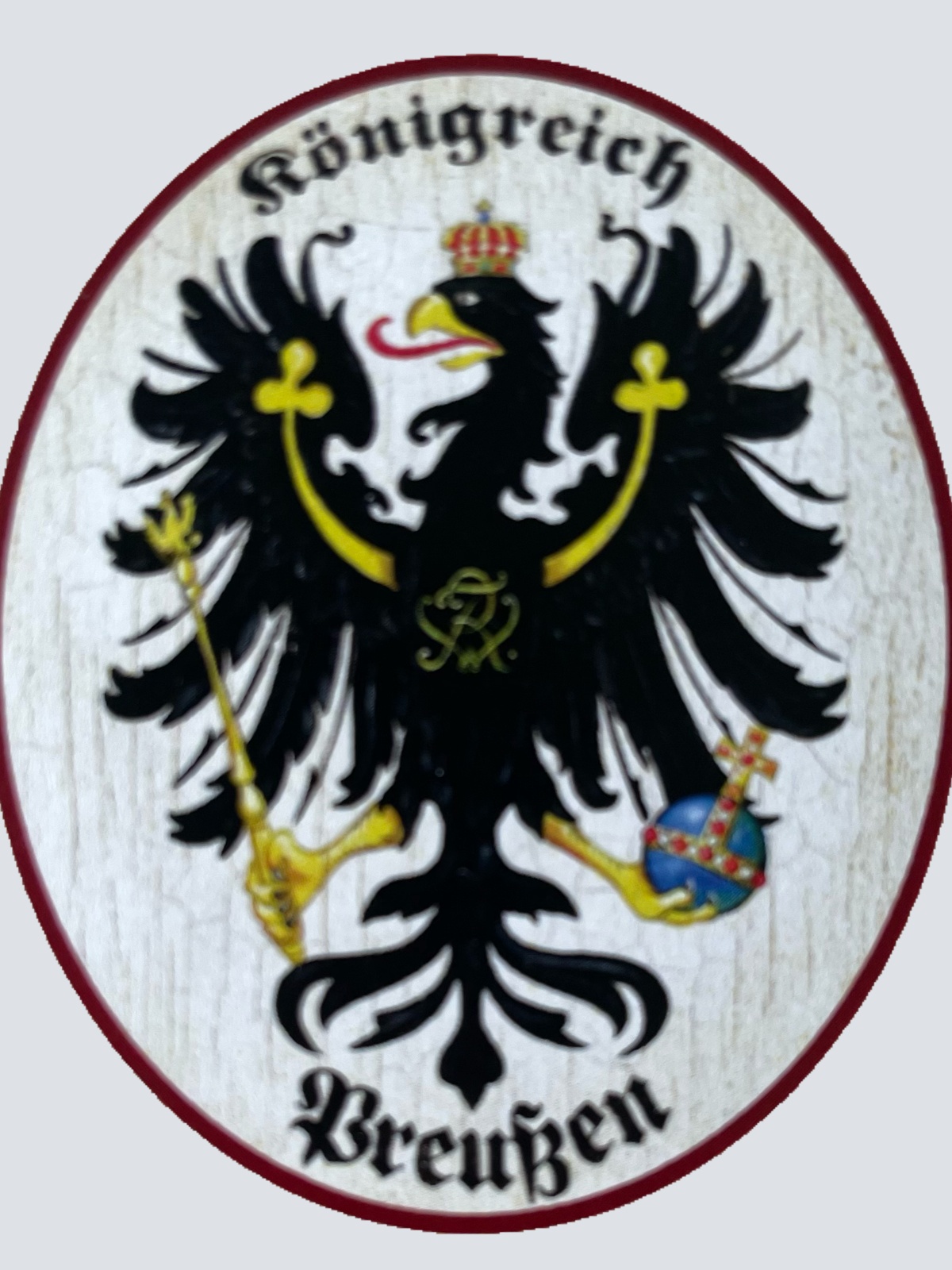 Nostalgie Holzschild Königreich Preußen Wappen KuK Schild