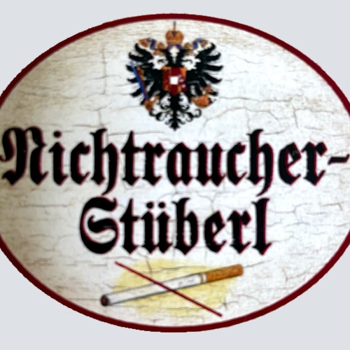 KuK Nostalgie Holzschild Nichtraucher Stüberl Rauchen Verboten Zigarette Schild