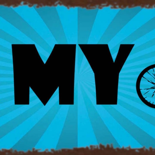 Schild I ❤️ My ? Bike Fahrrad Rad Fahrer Hobby Sport 27x10 Blech od.Holz