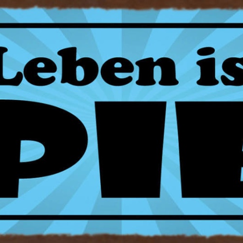 Schild Das Leben Ist Ein Spiel Entscheidung Spielen Risiko 27x10 Blech od.Holz