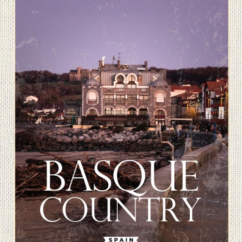 Schild Basque Country Spain Spanien Baskenland 12x18 20x30 30x40 Blech od. Holz